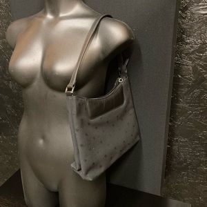 Ralph Lauren black purse bag canvas leather